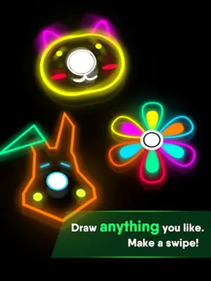 Draw Finger Spinner android App screenshot 0