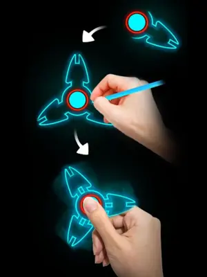 Draw Finger Spinner android App screenshot 2