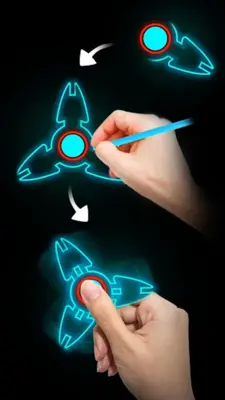 Draw Finger Spinner android App screenshot 8